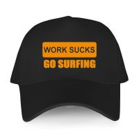 Adjustable Baseball Cap balck women luxury hats Work Sucks Go Surfing Diving man Hip Hop short visor hat Adult sport bonnet