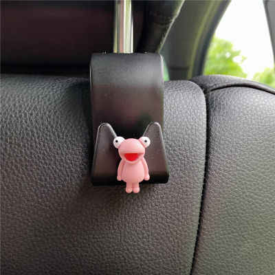 Car Seat Hook Cartoon Animal Decorative Headrest Storage Holder Hanging Bag Organizer Auto Interior Cute Ornaments Hooks