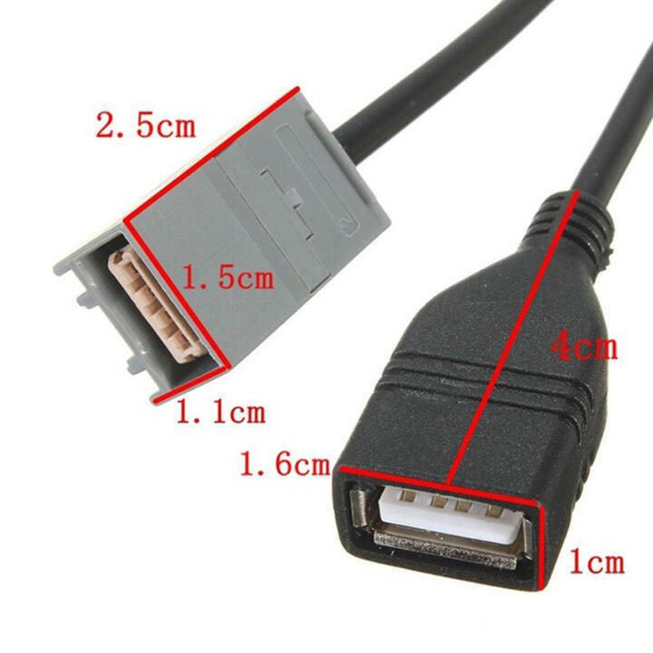 เฟยตง-usb-สายเคเบิลอะแดปเตอร์-aux-2008เป็นต้นไปสำหรับผ้าคลุมเบาะรถ-civic-jazz-cr-v-accord-cr-z-09-13-mp3