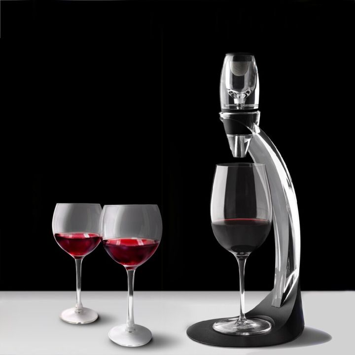 1ชุดรายละเอียดใหม่เกี่ยวกับใหม่1ชิ้นเครื่องหายใจเครื่องผสมอากาศกับไวน์ด่วนมายากล-essential-กรองอากาศสีแดง3รูปแบบ