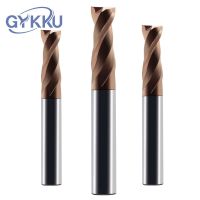 GYKKU HRC55 คาร์ไบด์ Keyway End Mills 3-20mm Key Seat Face Router Bit Tungsten Steel Milling Cutter 2 Flutes Cnc Machine Tools