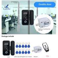 Keyless Entry Office Glass FingerprintCardCodeRM Door Lock RFID Card Digital Lock Professional Glass Door Remote Smart Lock
