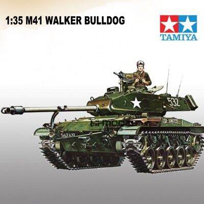 Tamiya 35055รุ่น1:35ถังรุ่นอาคารชุด M41วอล์คเกอร์บูลด็อกประกอบถัง DIY สำหรับผู้ใหญ่งานอดิเรกชุด