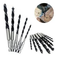 3/5pcs 4 5 6 8 10mm Quick Change Metal Tools 1/4" Hex Shank Wood HCS Drill Bit Set Round handle Drills  Drivers