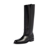 FEDONAS Popular Newest Women Knee High Boots 2022 Autumn Winter Low Heels Party Casual High Quality Genuine Leather Shoes Woman