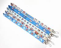 (ร้อน) โดราเอมอนพวงกุญแจแท็กสายคล้องคอ Lanyards สำหรับคีย์บัตรประชาชนผ่านยิมศัพท์มือถือ USB ผู้ถือป้าย DIY แขวนเชือก