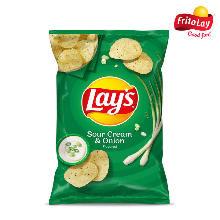 Lay's Sour Cream & Onion Potato Chips 170g Lazada PH