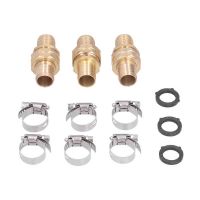 【CW】 3 Set 3/4 Inch Quick Connector Brass Stainless Steel Garden Hose Coupling Head Male And Female