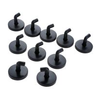 10 Pcs 52x45mm Black Plastic Coat Hooks For Bathroom Kitchen Towel Clothes Hanger Ker Holder Storage Holders Durable