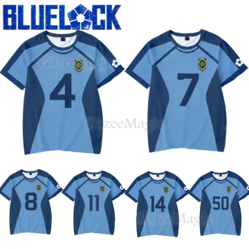 XP Anime Tshirt Blue Lock Cosplay Jersey Short Sleeve Unisex Tops Casual  Loose Tee Yoichi Shirt Plus Size PX