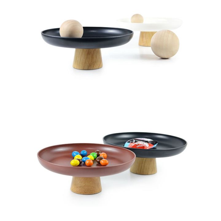 nordic-round-solid-wood-base-tray-snack-tray-fruit-food-tray-candy-tray-household-storage-tray-storage-tray