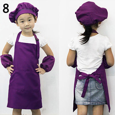 【 Lucky】เด็กครัวทำอาหารเบเกอรี่จิตรกรรมศิลปะให้ผ้ากันเปื้อนเอี๊ยมกระเป๋าสะอาด