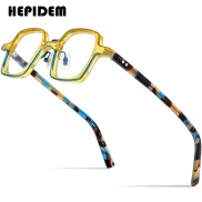 HEPIDEM Powder Acetate Irregular Eyewear Frame Men Retro Vintage Polygon