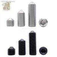 ☈♂◄ 50pcs M2.5 M3 M4 M5 M6 DIN914 304 stainless Black grade 12.9 steel Hex Hexagon Socket Cone Point Grub Set Screw Tapered End Bolt