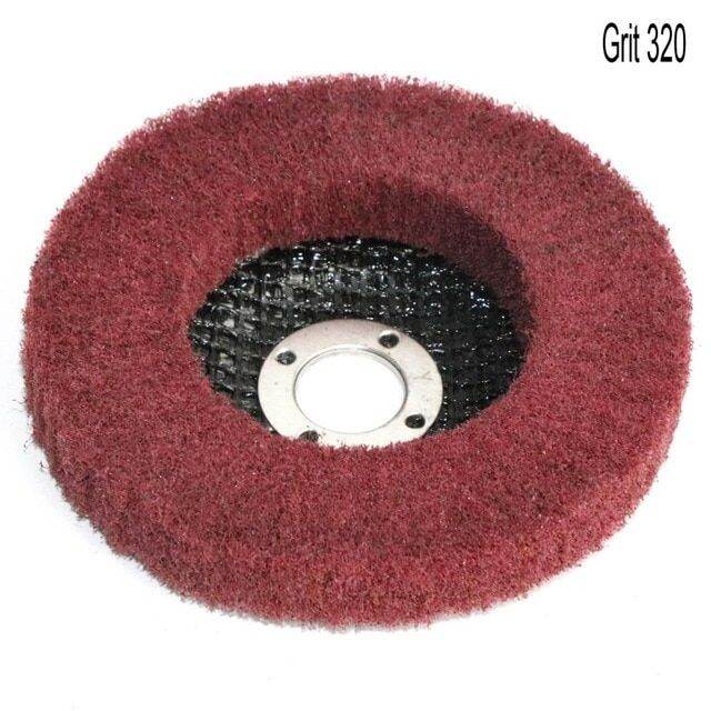 4" Nonwoven Nylon Fiber Flap Polishing Grinding Disc Scouring Pad