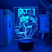 Acrylic Table Lamp Anime Attack on Titan for Home Room Decor Light Cool Kid Child Gift Captain Levi Ackerman Figure Night Light