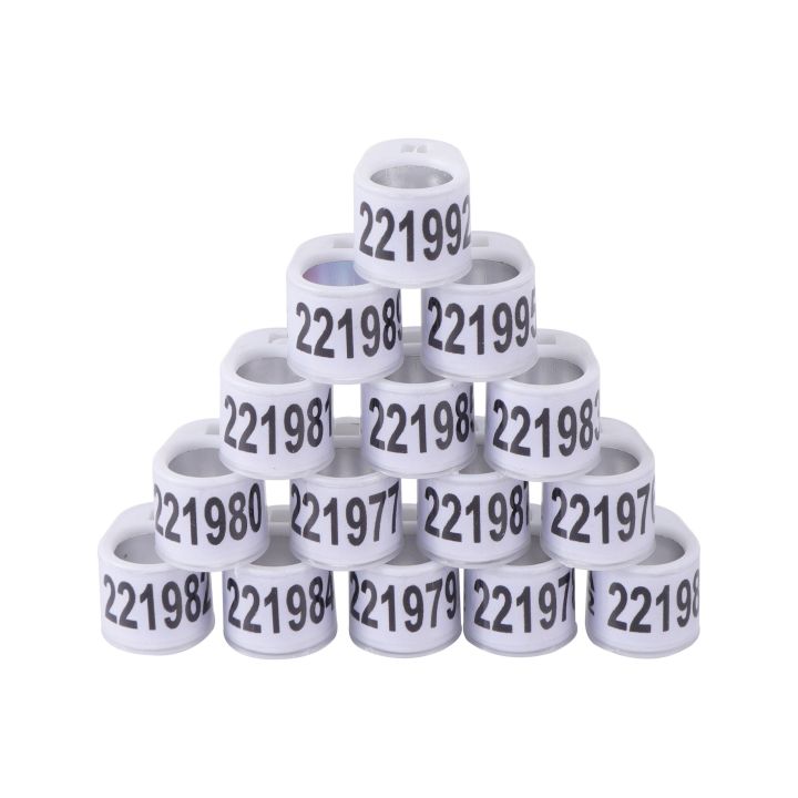 ；【‘； 2024 Style PHA Oval Ring 6 Colors Dove Bird Feet Ring Durable Digital Outdoor Training Identification Bird Supplies 20Pcs