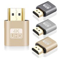 CHENG อะแดปเตอร์สำหรับวีดีโอ1920X1080P HDMI จำลองแบบล็อกแผ่น HDMI เข้ากันได้ปลั๊กหลอกจออะแดปเตอร์เสมือนสำหรับ BTC ETH Miner Headless ผีแท่นขุดเจาะเหมืองแร่จำลอง