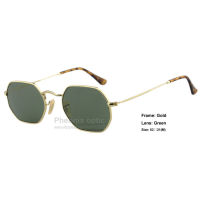 Hot Fashion sunglasses Hexagonal style Gold frame Flat glass Mirror lens Tortoise sleeves 53 size unisex summer dress wholesale