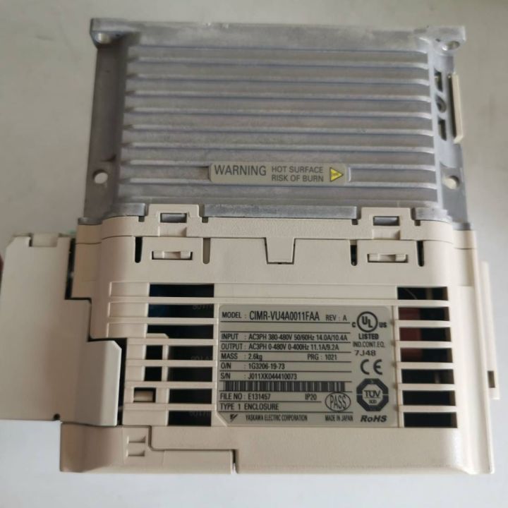 yaskawa-inverter-v1000-compact-vector-control-ac-drive-3phase-380-480v-cimr-vu4a0011faa-อินเวอร์เตอร์-อะไหล่เครื่องจักร-มือสอง