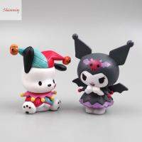 SHINNIY Kuromi Kuromi ตุ๊กตาฮัลโลวีนของเล่นโมเดลเมโลดี้ Pachacco อะนิเมะรูปแบบของเล่นแอคชั่นฟิกเกอร์ของเล่นอนิเมเครื่องประดับรถลายการ์ตูน