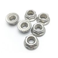 DIN6923 Stainless Steel 304/316 Flange Nut Hexagon Lock Screw With Washer Non slip Nut M4/M5/M6/M8/M10/M12/M16/M20