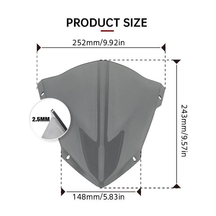 กระจกบังลมหน้าสำหรับ-fz07-mt07ยามาฮ่า-mt09-fz09รถจักรยานยนต์อุปกรณ์เสริมแผ่นเบนทางลม-mt-07-fz-07-fz-mt-07-09