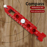 Woodworking Drawing Compass Adjustable Measurement Tool Aluminum Alloy Scribe Gauges Industrial Circular Drawing Tool In Stock