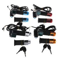 ✘❅ 2pcs/1pair Universal Electric Bike Throttle with LCD display Indicator Gas Handle Throttle for 12-99V E motocycle Bicycle parts