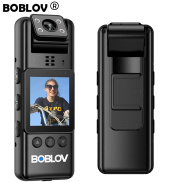 Boblov A23 Cơ Thể Mặc camera hành động mini 180 Xoay Ống Kính nhìn trong