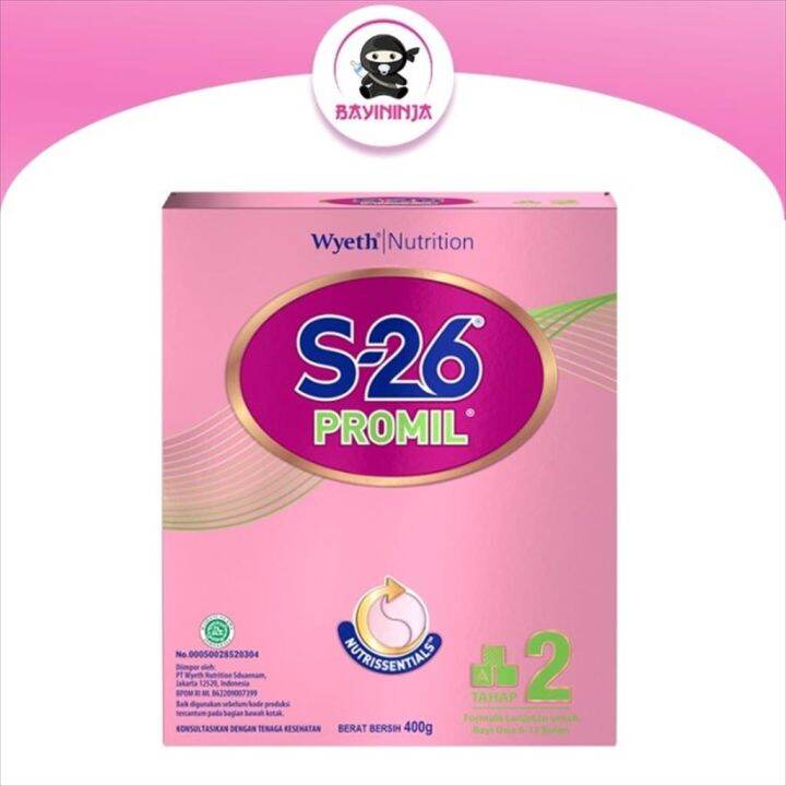 S26 PROMIL Tahap 2 Formula Lanjutan 6 to 12 Bulan Box 400g 400 g ...