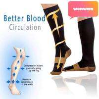 Copper Fit Energy Knee High Compression Socks, Black Large/XL