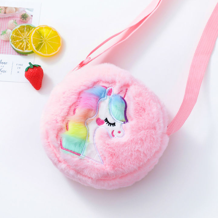 bright-colors-feel-comfortable-handbag-small-and-light-unicorn-bag-round-wallet-the-single-shoulder-bag