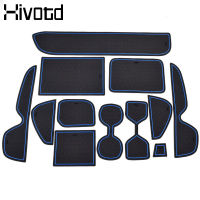 Hivotd สำหรับ Toyota RAV4อุปกรณ์เสริม Anti-Slip Gate Slot Mat ถ้วยเบาะยาง Pads Auto ภายในสติกเกอร์รถ-จัดแต่งทรงผม2019 2020