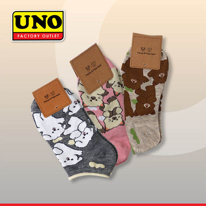 UNO SOCKS LOWCUT BEAR ASSORTED Lazada PH