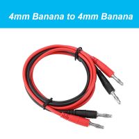 16AWG 10A Alligator Clips 4mm Banana Plug to Banana Plug Test Cable Multimeter Testing Cables Durable Wire K4