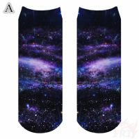 Ready Stock Starry Sky Socks Gorgeous Universe Ankle Socks Uni Socks