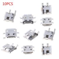 10 Pcs Micro USBประเภทBหญิงขั้วต่อหลอดไฟLED 5Pin 0.72มม.สำหรับแท็บเล็ตโทรได้ชาร์จ