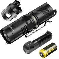 Nitecore ที่ใส่หมวกกันน็อค LMA1 MT10C + ที่ชาร์จ + ที่920LM แบตเตอรี่แบบชาร์จไฟได้ของไฟฉาย EDC ไฟฉายแบบพกพา LED