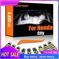 【 ร้อนแรง 】หลอดไฟ LED ภายใน7ชิ้นสำหรับ Honda City S V SV 2020 + Canbus,ชุดไฟอ่านหนังสือแผนที่โดมในร่มแบบไม่มีข้อผิดพลาดสำหรับรถยนต์