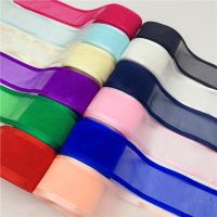 20mm 25mm 38mm 5yards Satin Edge Ribbon Organza Ribbon For Bow Wedding Christmas Decoration Handmade DIY Wrapping Crafts Gift Wrapping  Bags