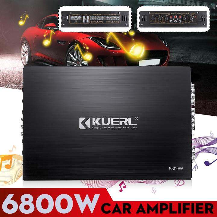 12V 6800W 4 Channel System Amplifiers Car Amplifier Bridge Connection
