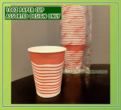 10OZ PAPER CUP || 50PCS PER PACK || ASSORTED DESIGN ONLY || DISPOSABLE ...