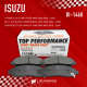 ผ้าเบรค หน้า ISUZU D-MAX 2WD & 4WD / MU-7 / CHEVROLET COLORADO - TOP PERFORMANCE JAPAN - BI 1468 / BI1468 - ผ้าเบรก อีซูซุ ดีแม็ก DMAX