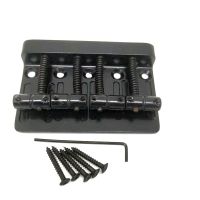 HR-Black Top Load Saddle For 4-String Electric Bass Guitar Bridge