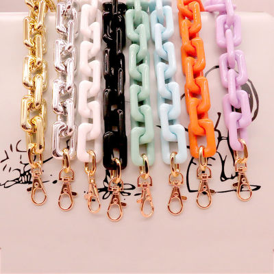 Retro Jelly Resin Thick Chain Removable Convenience Handle Chain Non-fading Spring Ring One shoulder Bag Accessory Star Simile