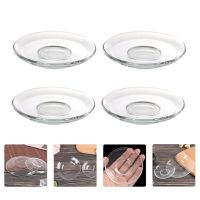 【CW】❈♞  2/4Pcs Plate Glass Dish Cup Saucers Bowl Plates Saucer Serving Appetizer Snack Dessert Dishes Small Salad Mug