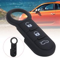 [New Changes]สำหรับ Fiat 3ปุ่มยาง Pad Cover รองรับ500 Panda Abarth Punto Remote Key Fob