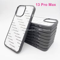 ✕ Blanks Sublimation 2D Case For iPhone 13 13Pro 12 Pro Max 11 XR XS SE2020 Mobile Cover Soft Rubber DIY Metal Sheet Insert