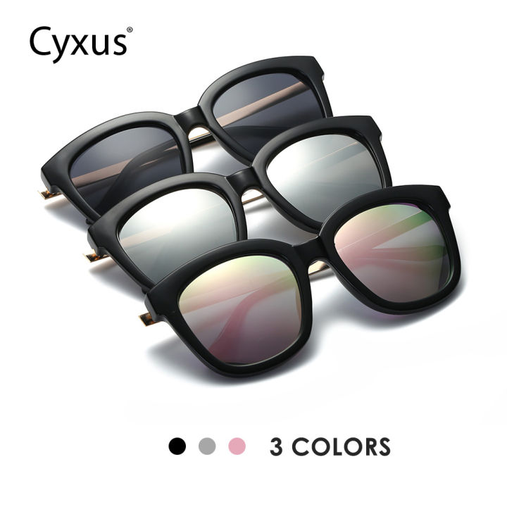g2ydl2o-cyxus-แว่นตากันแดดแฟชั่นสําหรับสตรี-cyxus-100-ป้องกันรังสียูวี-tac-lens-1932